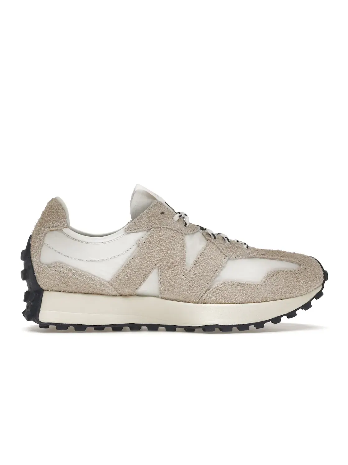 Мужские кроссовки из кожи и замши New Balance 327 — изображение 1 из 4, белый