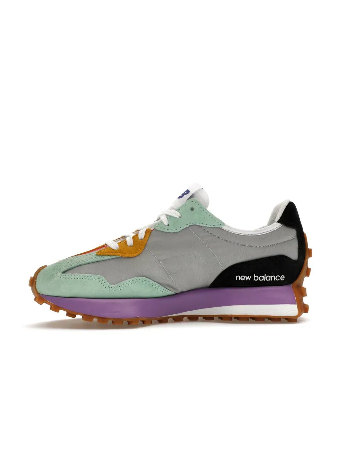 Женские кроссовки с принтом New Balance 327 — изображение 3 из 4, оранжевый/белый-желтый