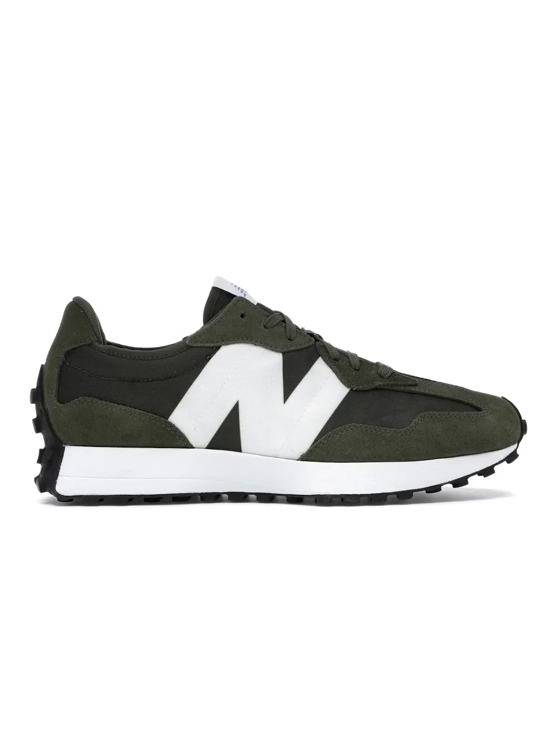 Мужские кроссовки с текстильным верхом New Balance 327 — изображение 1 из 4, оливковый белый