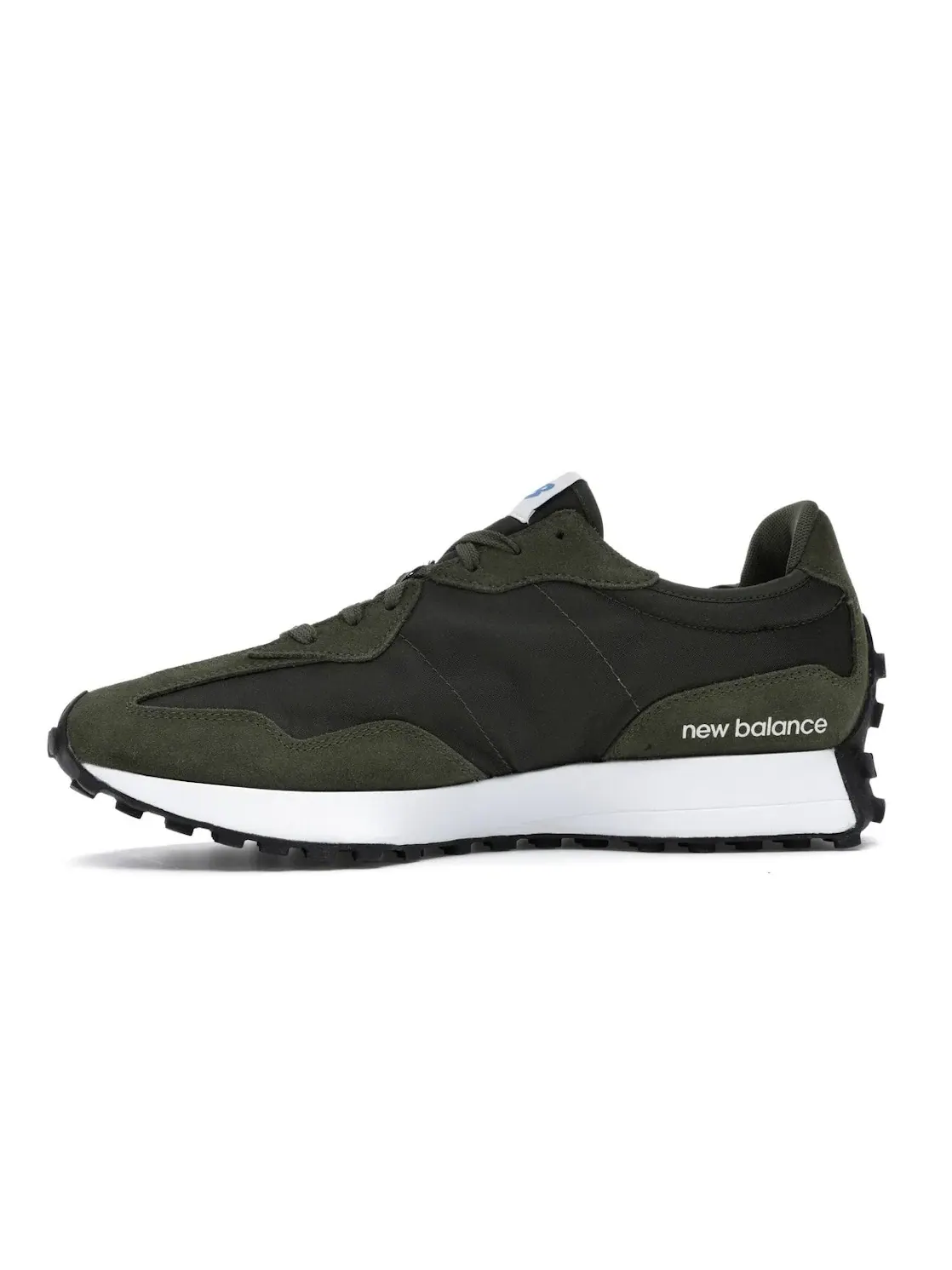 Мужские кроссовки с текстильным верхом New Balance 327 — изображение 3 из 4, оливковый белый