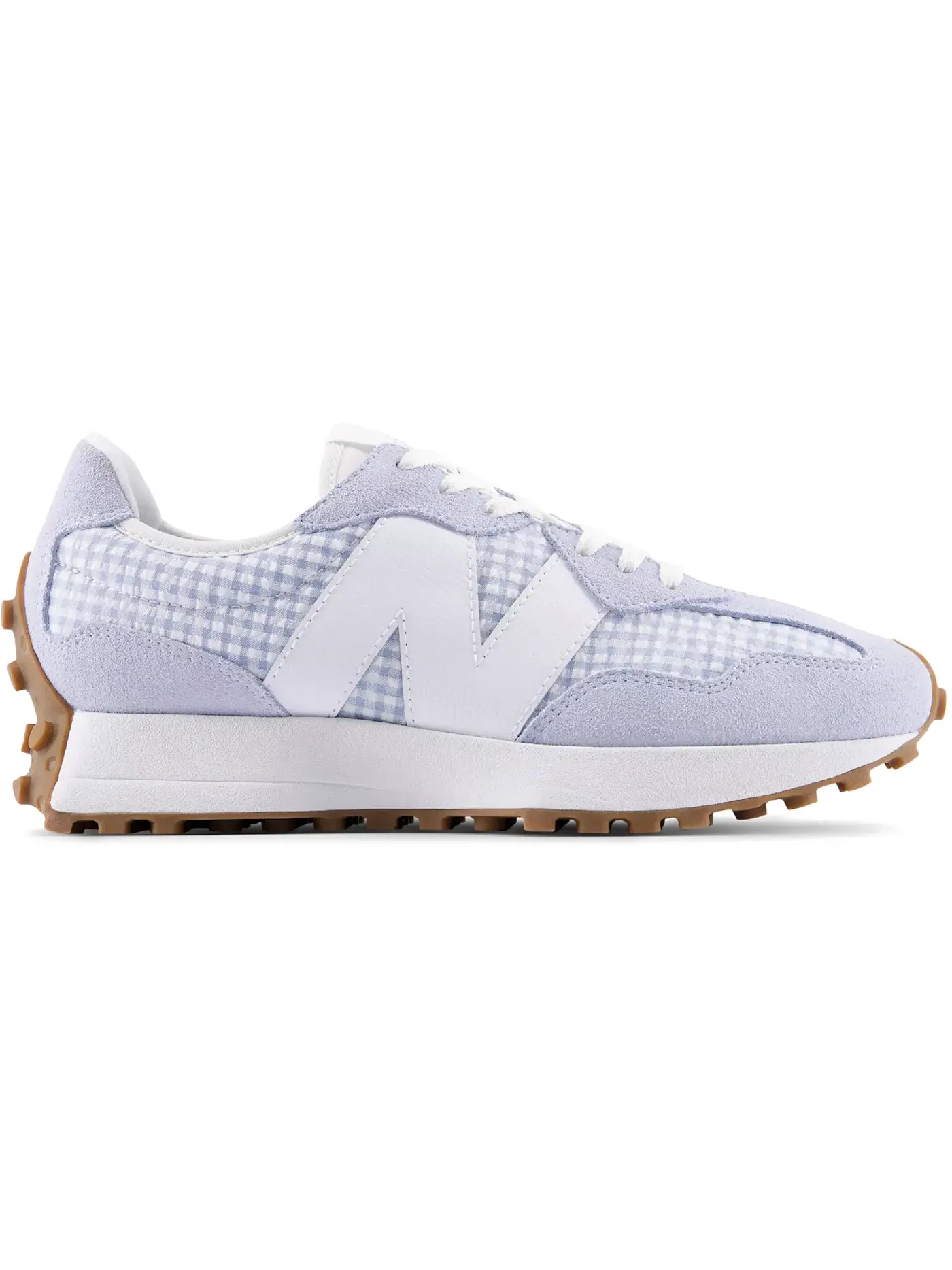 Женские кроссовки с асимметричным логотипом New Balance 327 — изображение 1 из 1, синий/белый