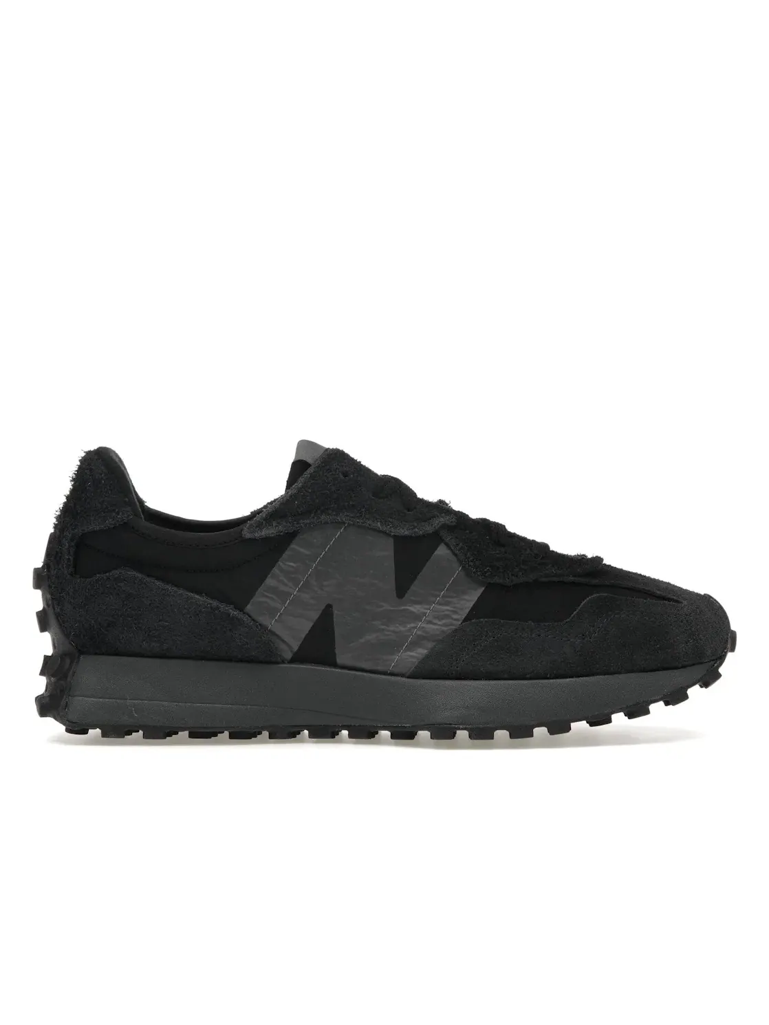 Женские кроссовки Lifestyle с замшевыми вставками New Balance 327 — изображение 1 из 4, черный