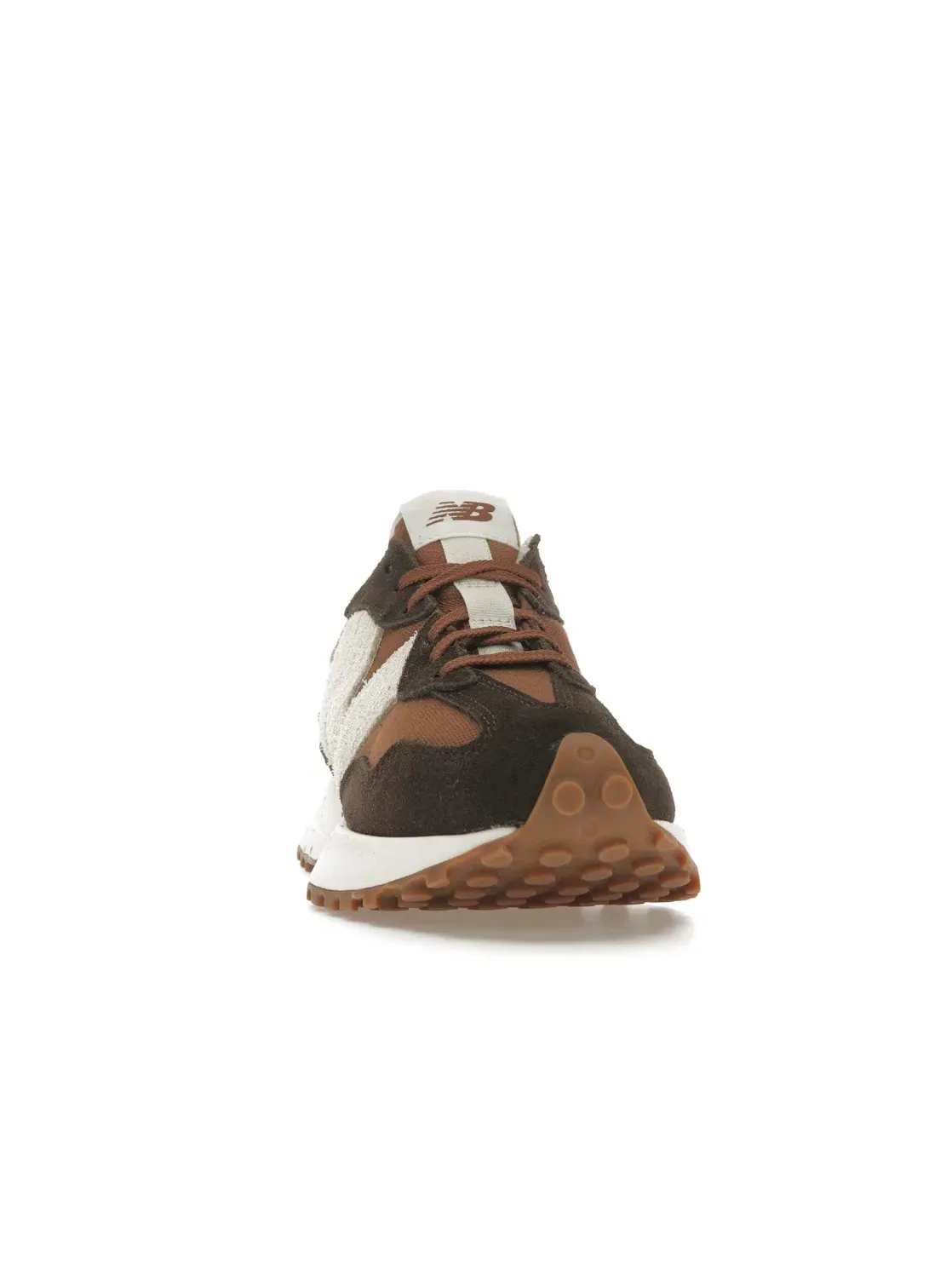Женские кроссовки с замшевыми вставками New Balance 327 — изображение 2 из 4, насыщенный/коричневый