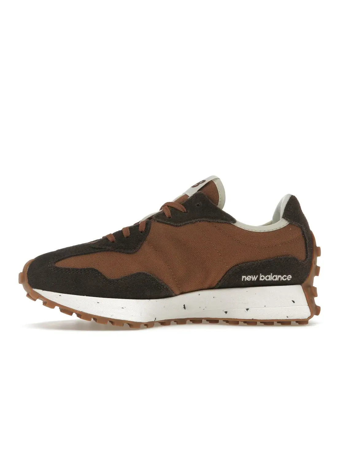 Женские кроссовки с замшевыми вставками New Balance 327 — изображение 3 из 4, насыщенный/коричневый