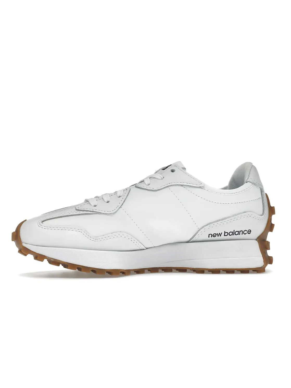 Женские кроссовки с замшевыми вставками New Balance 327 — изображение 3 из 4, черный
