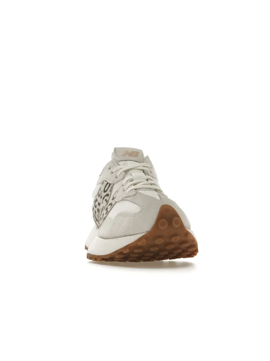 Женские кроссовки с ретро-дизайном New Balance 327, Sea Salt/Leopard Pantera/Gum — изображение 2 из 4