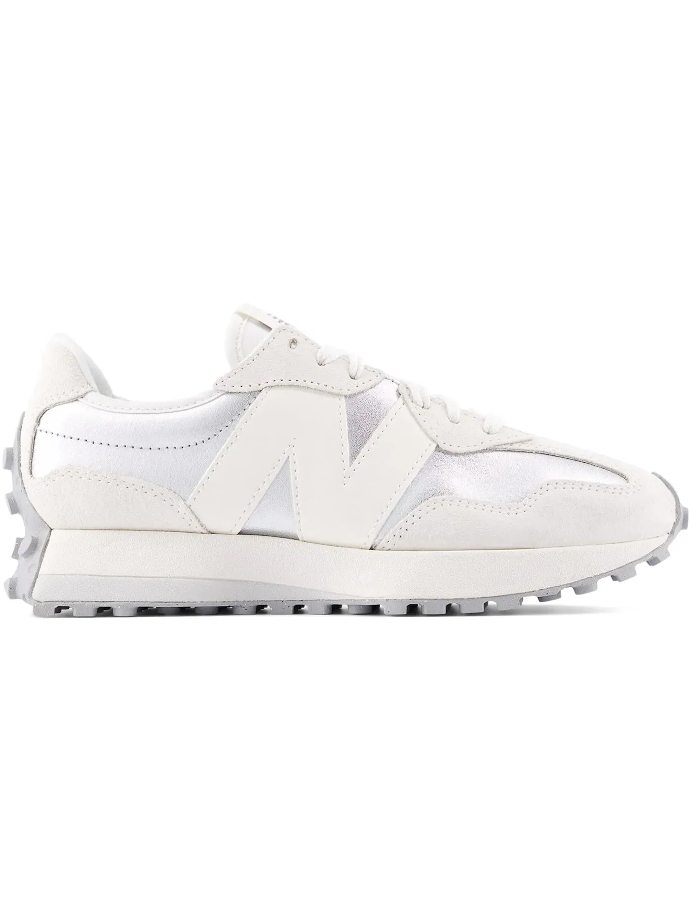 Женские кроссовки повседневные New Balance 327 — изображение 1 из 1, серебристый металлик