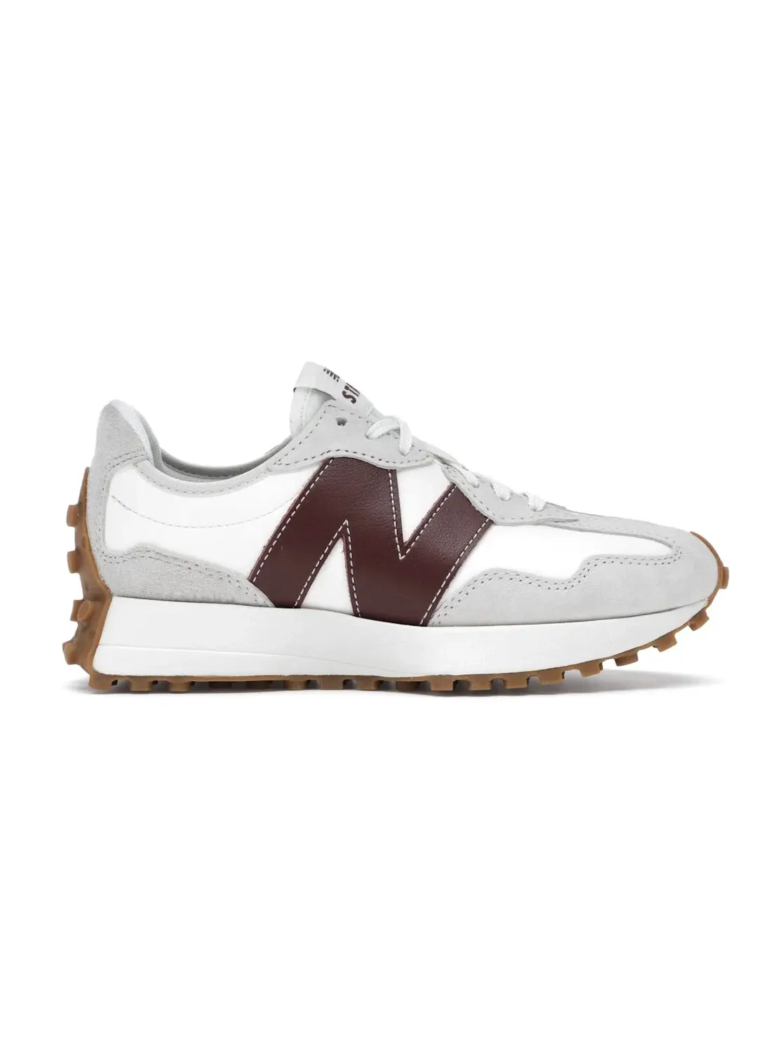 Женские кроссовки Lifestyle New Balance 327 — изображение 1 из 4, белый/бордовый