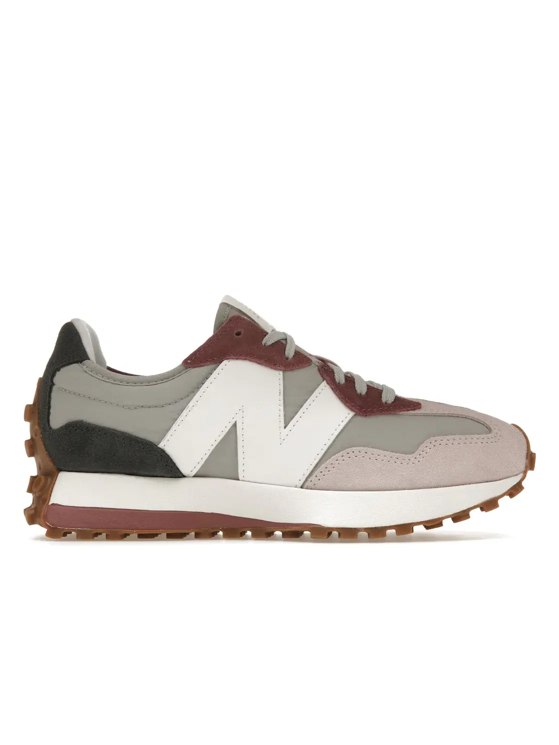 Женские кроссовки с замшевыми вставками New Balance 327 — изображение 1 из 4, розовый