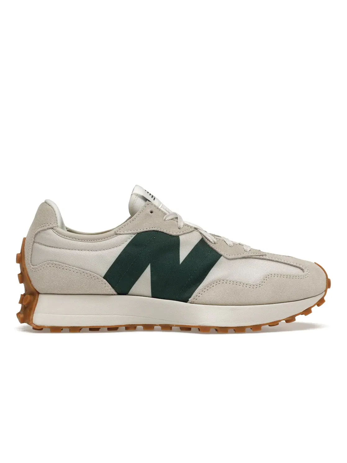 Мужские кроссовки с замшевым верхом New Balance 327 — изображение 1 из 4, зеленый