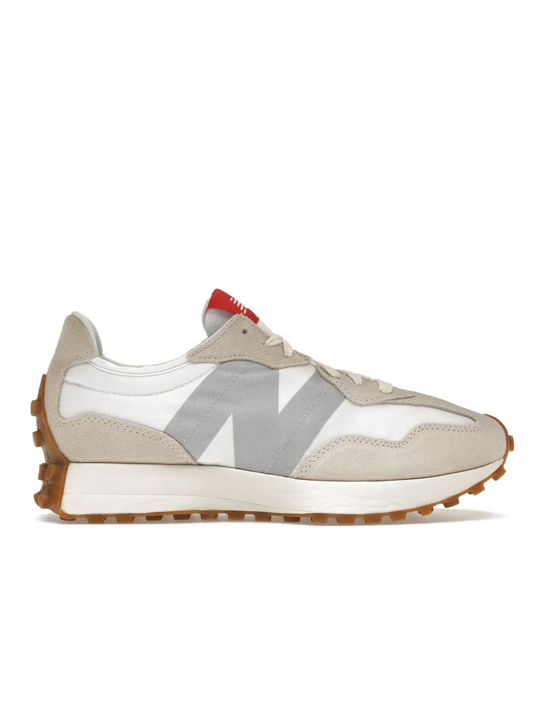 Мужские кроссовки с замшевыми накладками New Balance 327 — изображение 1 из 4, белый