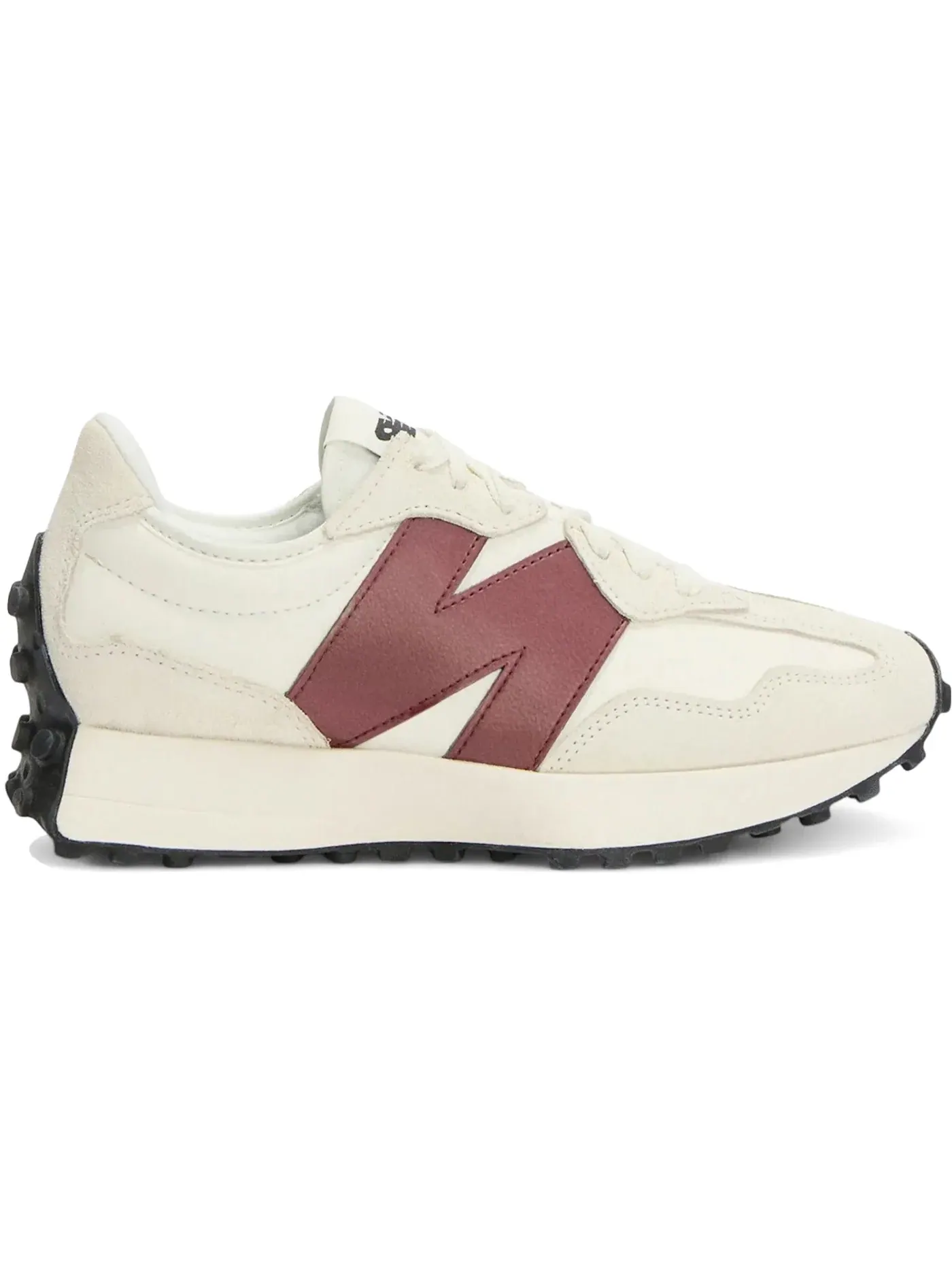 Женские кроссовки с ретро-дизайном New Balance 327 — изображение 1 из 1, белый/темный красный