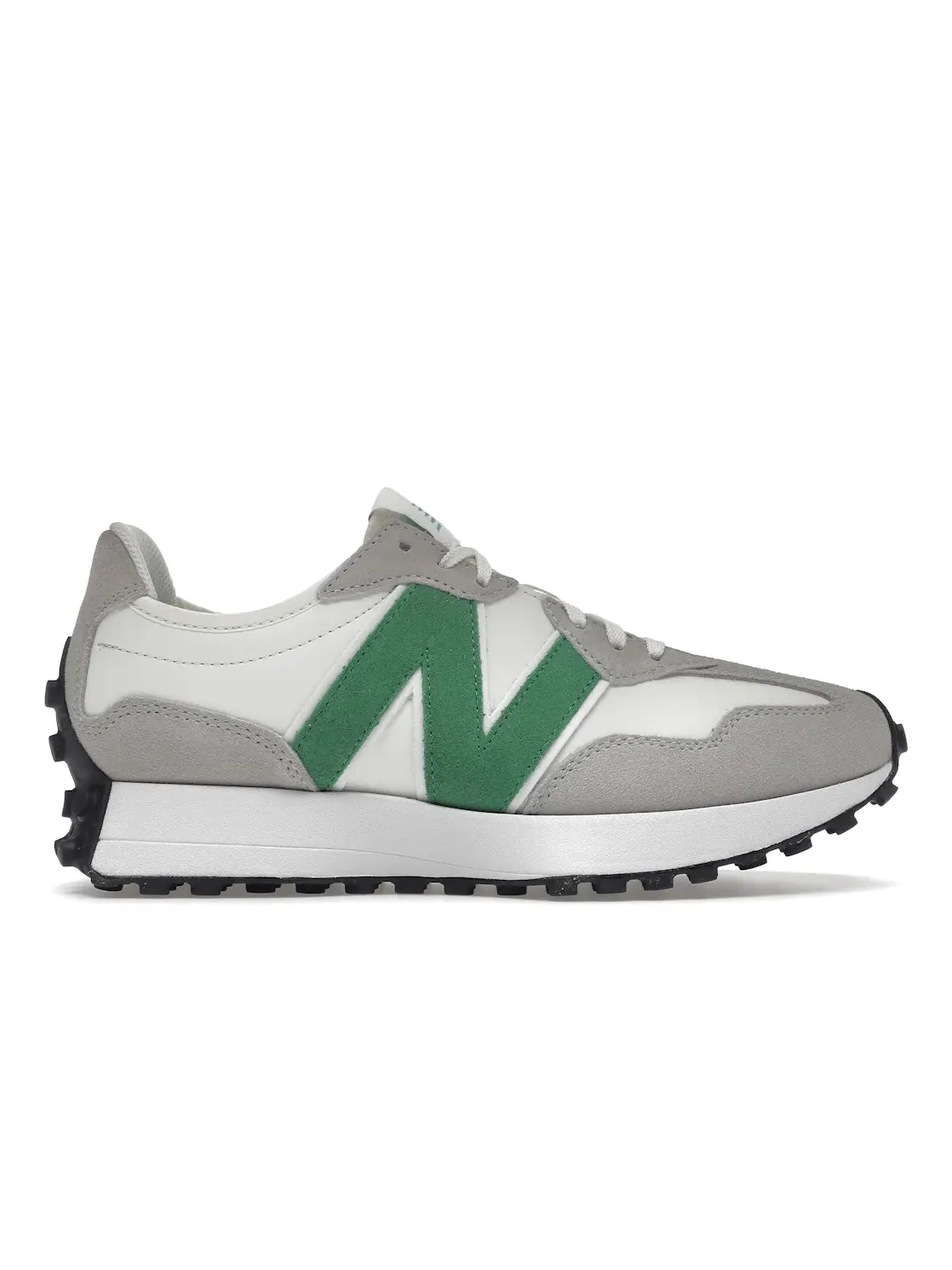 Женские кроссовки для повседневной носки New Balance 327 — изображение 1 из 4, белый/серый/зеленый