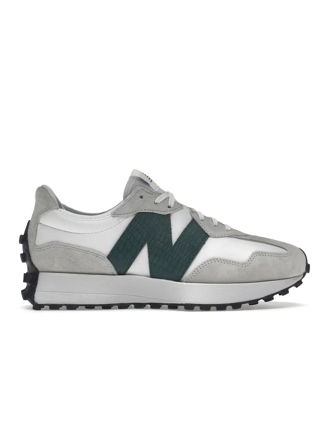 Женские кроссовки с пенным амортизатором New Balance 327 — изображение 1 из 4, белый/зеленый