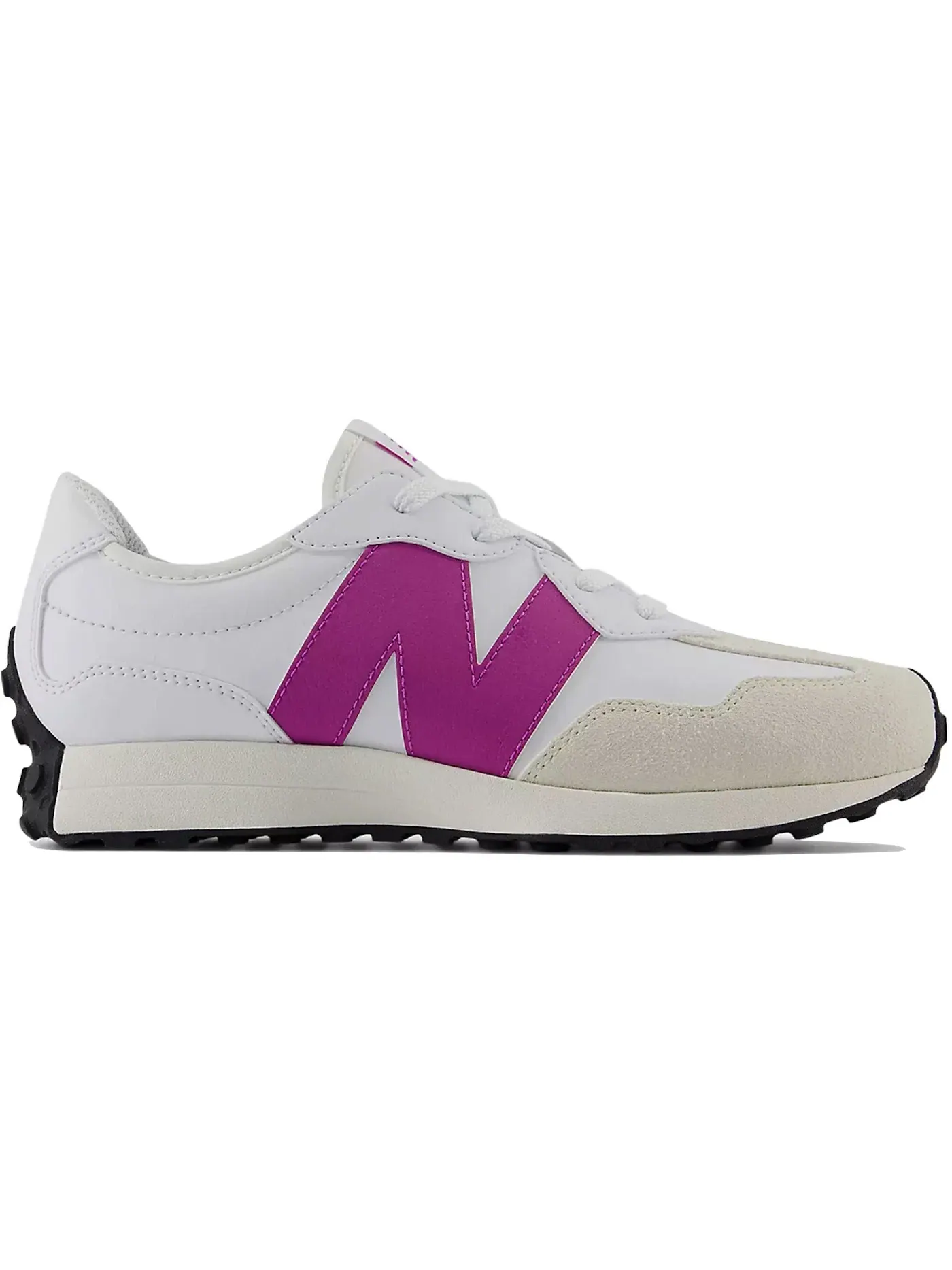 Детские кроссовки с замшевыми вставками New Balance 327 — изображение 1 из 1, белый