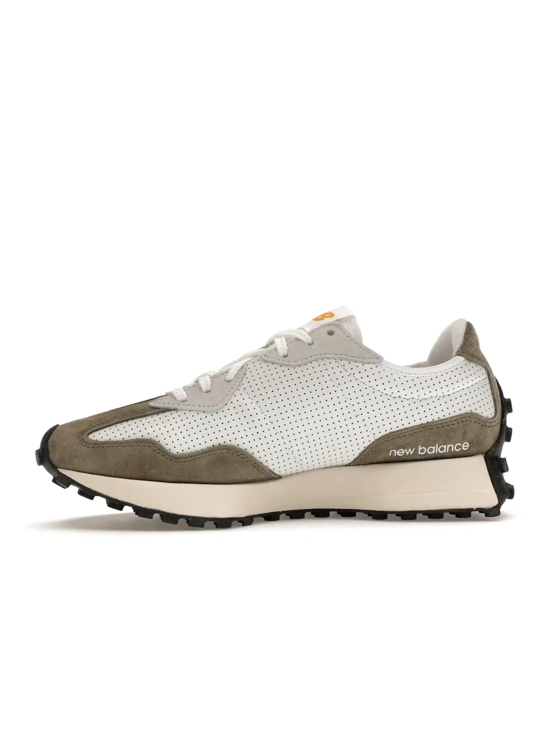 Мужские кроссовки Lifestyle New Balance 327 — изображение 3 из 4, белый/желтый/оливковый