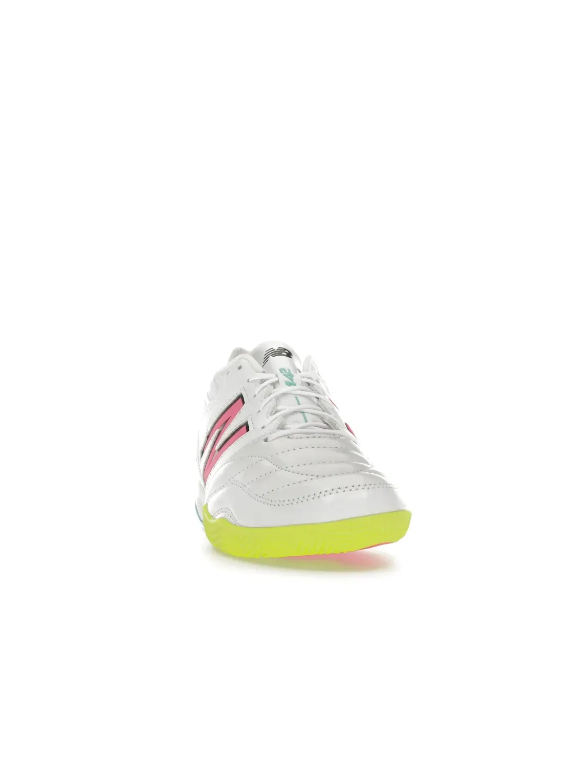 Мужские кроссовки для зала New Balance 442 Pro Indoor v2 — изображение 2 из 4, белый-неоновый розовый