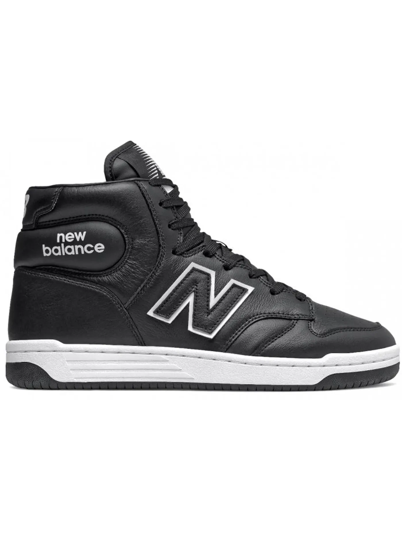 Мужские кроссовки с высоким берцем New Balance 480 High — изображение 1 из 1, черный/белый
