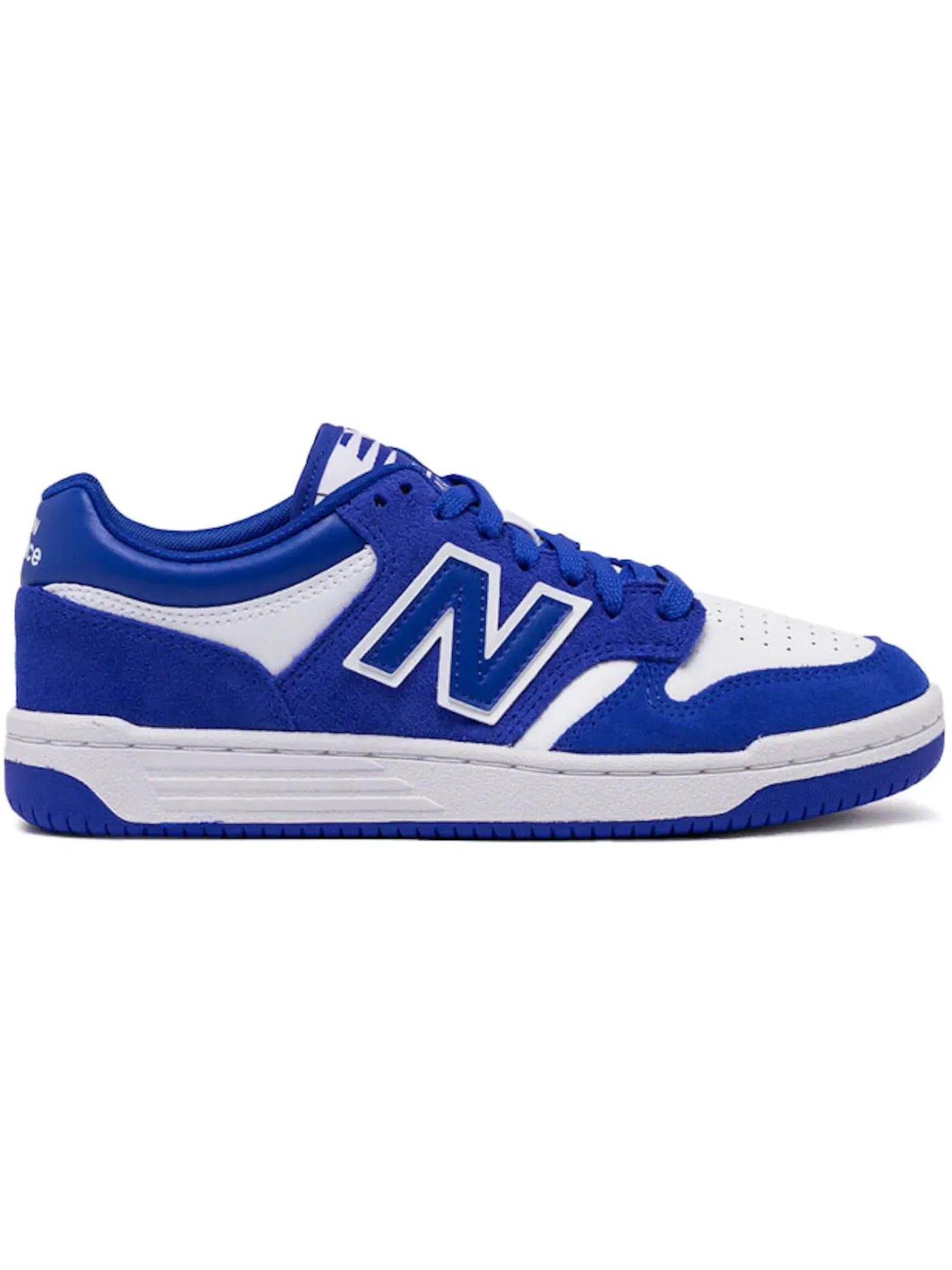 Детские кроссовки для мальчиков с длинным шнурком New Balance 480 — изображение 1 из 1, синий белый