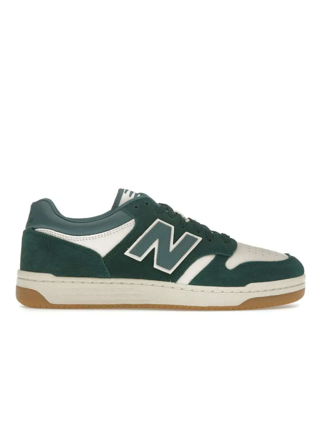 Мужские кроссовки с замшевым верхом New Balance 480 — изображение 1 из 4, зеленый