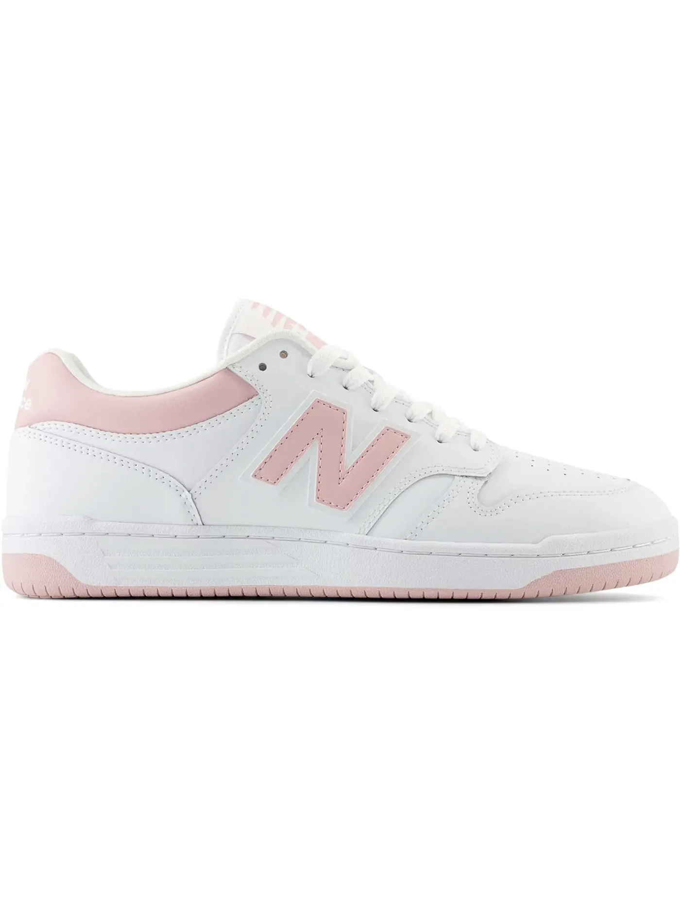 Мужские кроссовки повседневные New Balance 480 — изображение 1 из 1, белый розовый