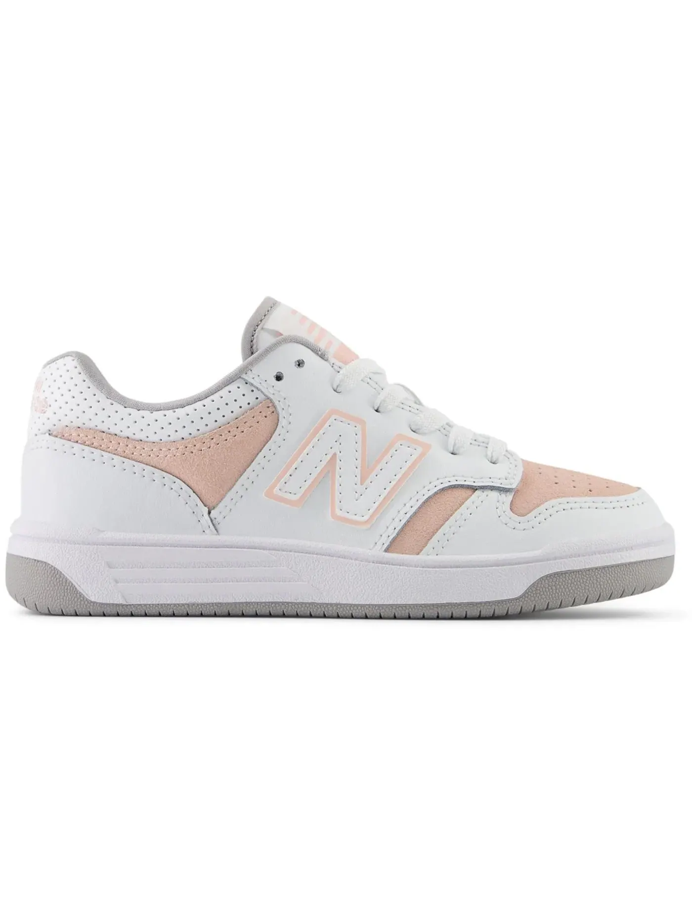 Детские кроссовки Lifestyle New Balance 480 — изображение 1 из 1, белый розовый
