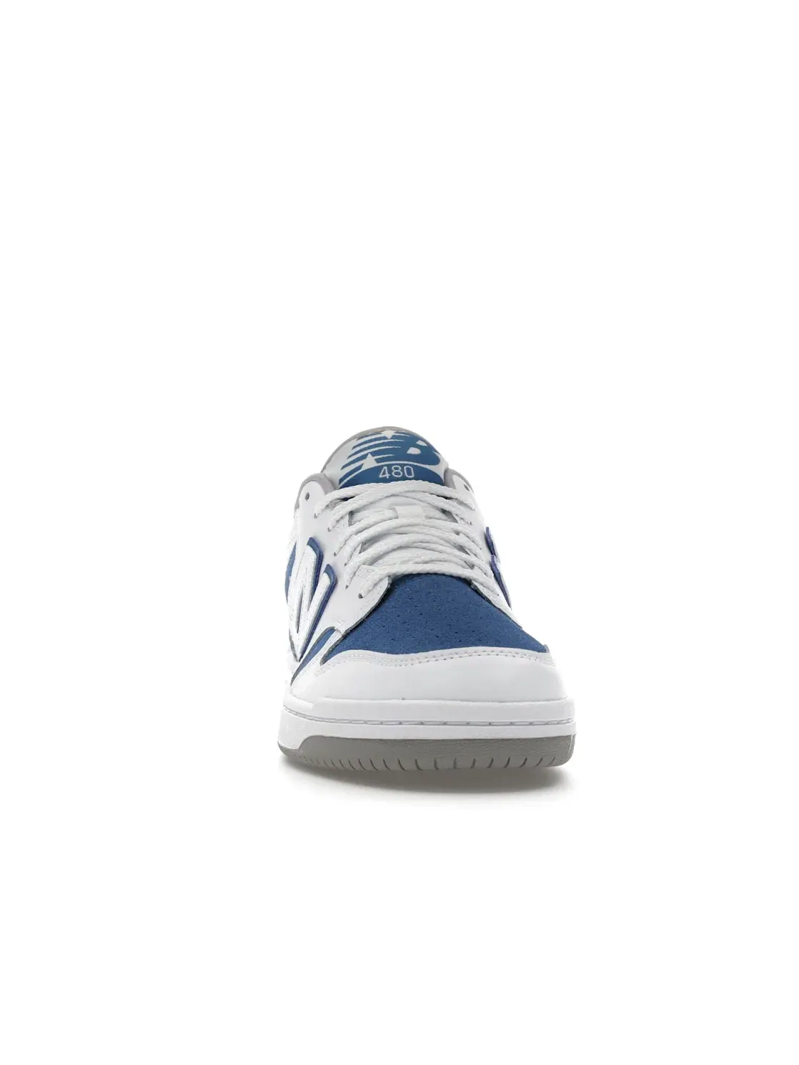 Мужские кроссовки с замшевыми вставками New Balance 480 — изображение 2 из 4, белый/синий