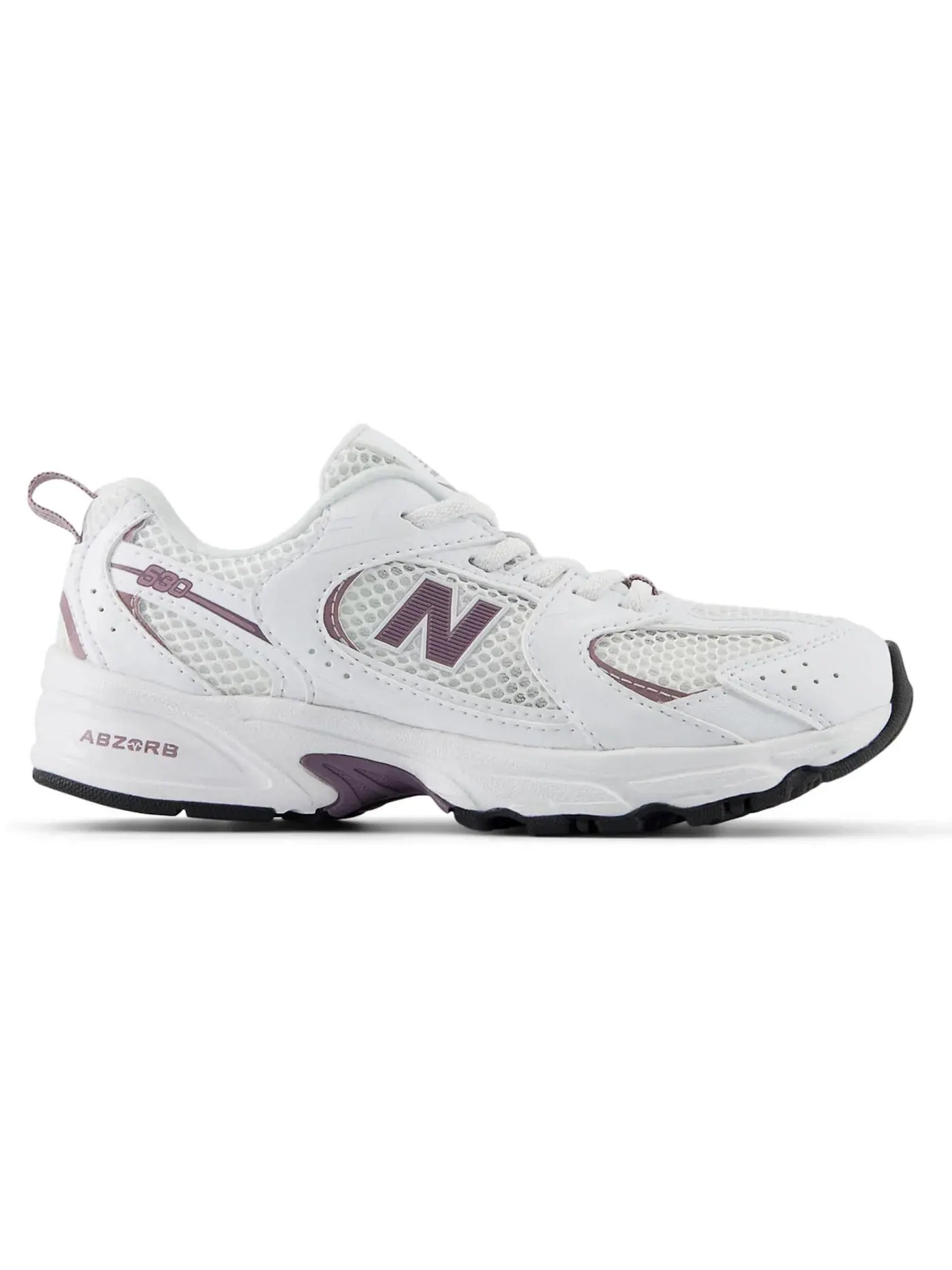 Детские кроссовки Lifestyle New Balance 530 Bungee Lace — изображение 1 из 1, белый/темный винный