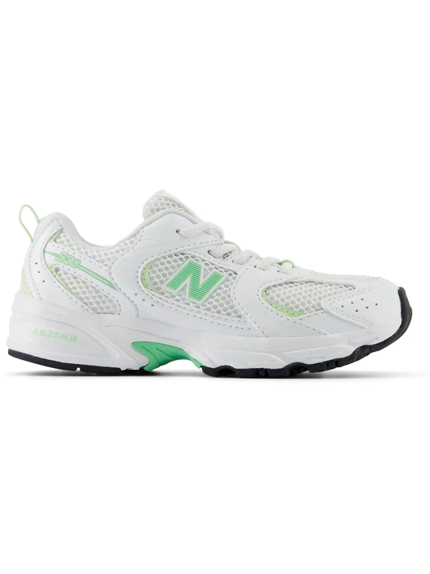 Детские кроссовки со шнурками New Balance 530 Bungee Lace — изображение 1 из 1, белый