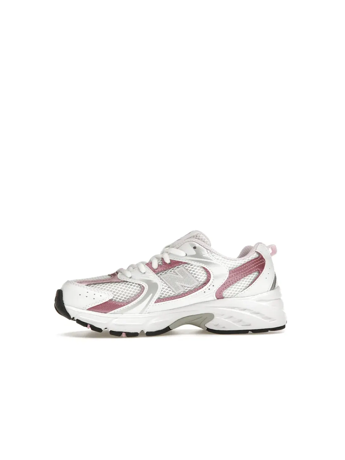 Детские кроссовки для девочек с перфорацией New Balance 530 — изображение 3 из 4, белый/розовый