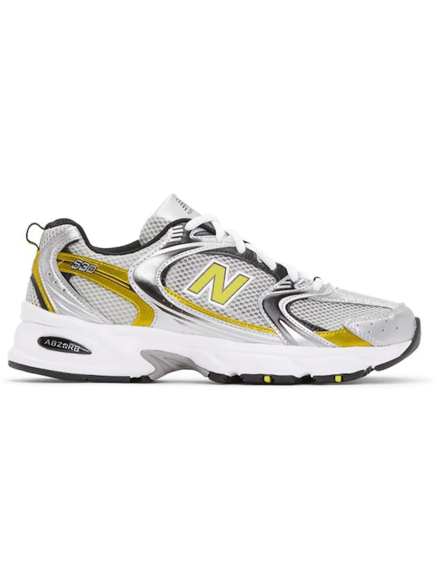 Мужские кроссовки Lifestyle New Balance 530 — изображение 1 из 1, серебристый/желтый/белый