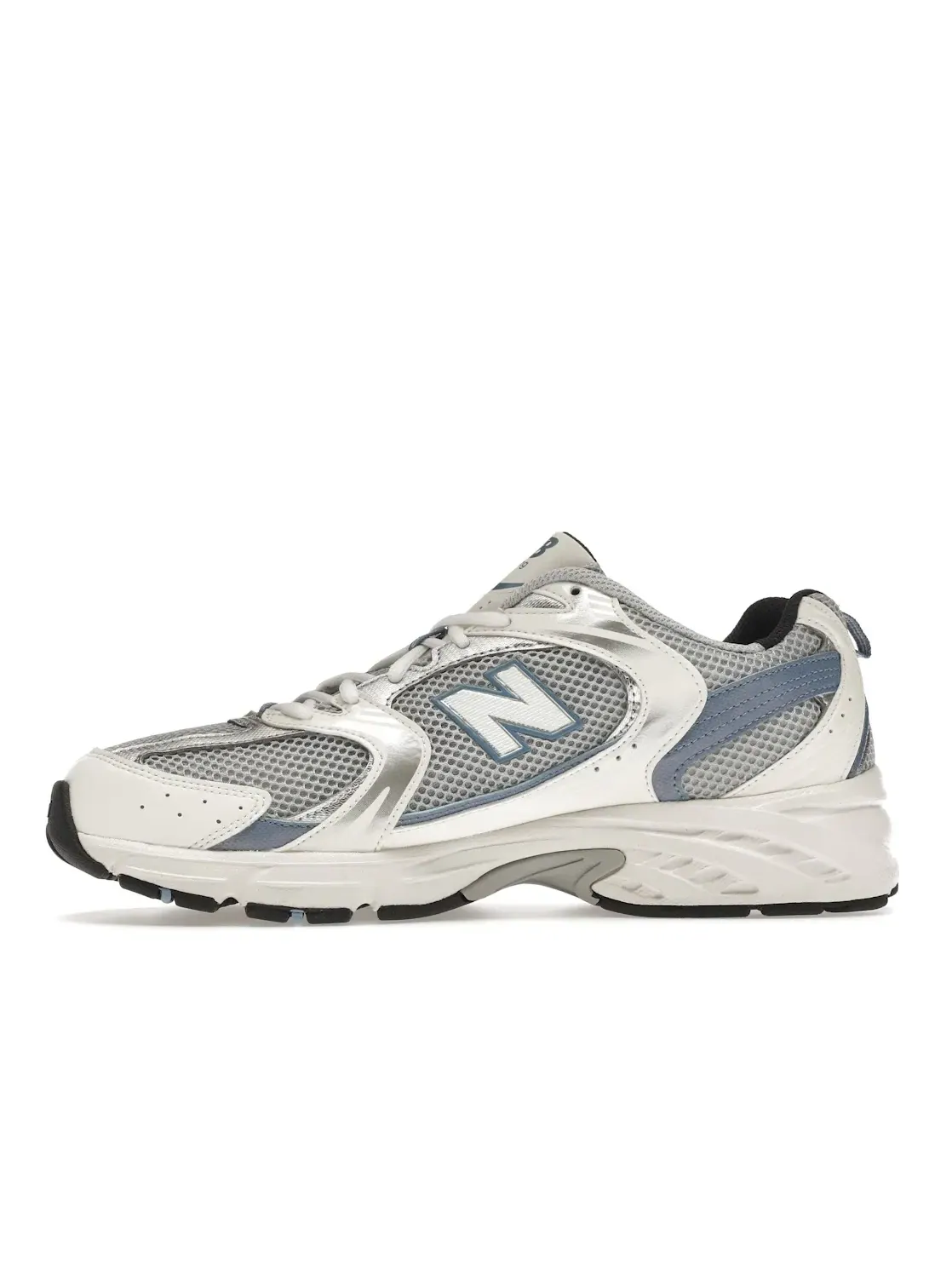 Мужские кроссовки с сеткой и кожей New Balance 530 — изображение 3 из 4, синий/серый/белый/синий