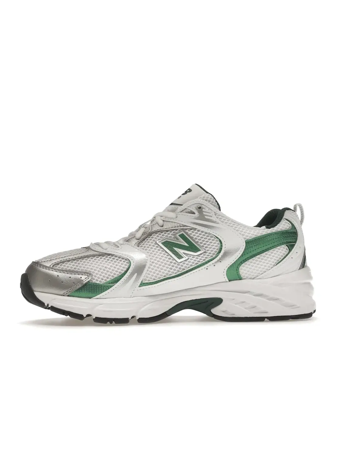 Мужские кроссовки с сетчатым верхом New Balance 530 — изображение 3 из 4, белый/зеленый