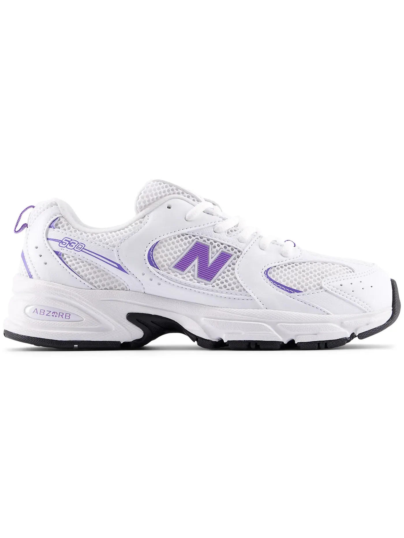 Детские кроссовки Lifestyle New Balance 530 — изображение 1 из 1, белый/фиолетовый