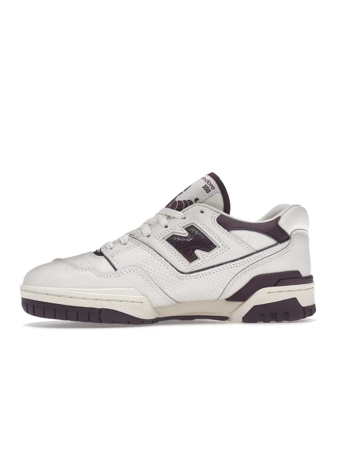 Мужские кроссовки с винтажным дизайном New Balance 550 — изображение 3 из 4, белый/фиолетовый