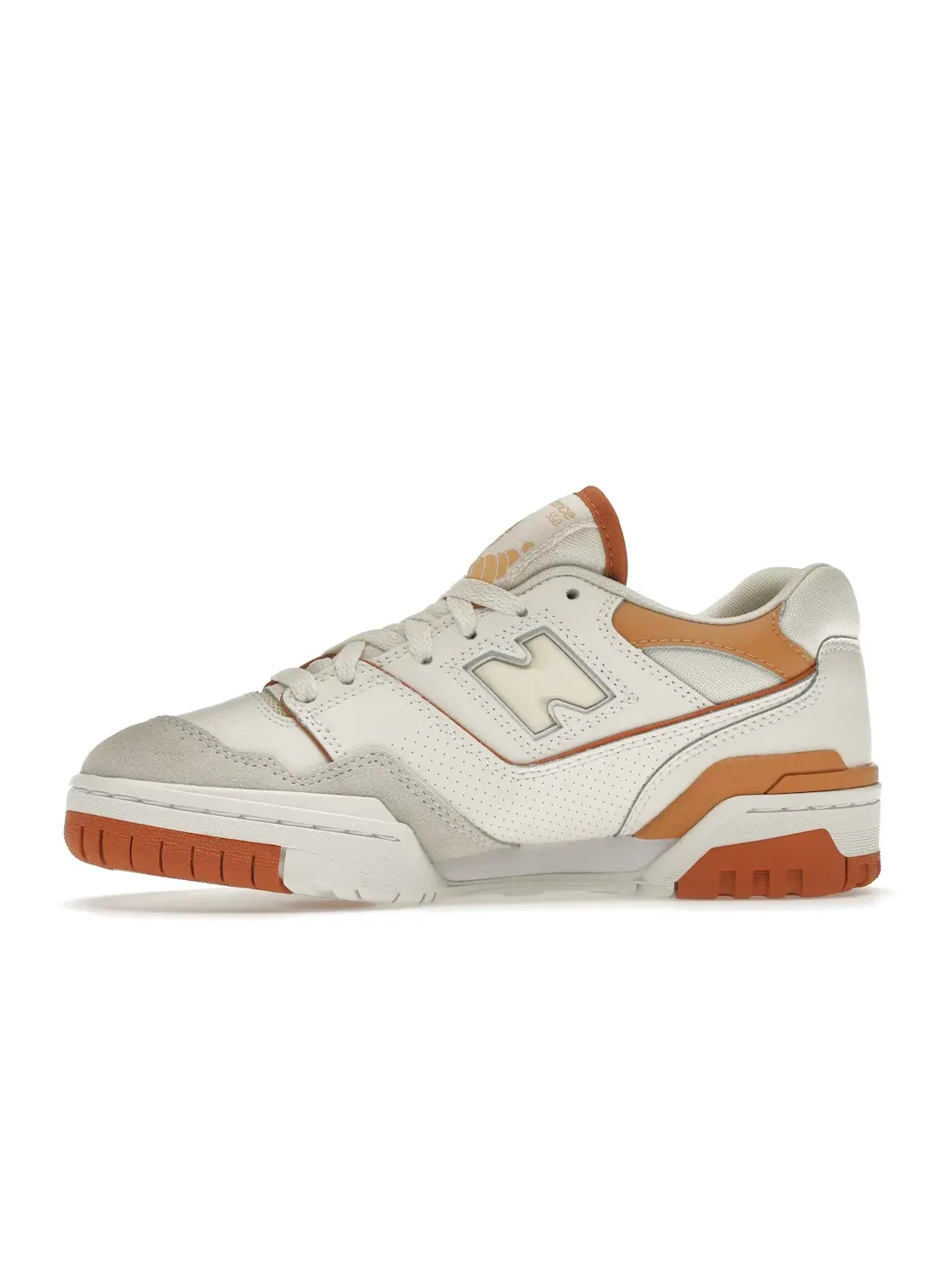 Женские кроссовки с амортизацией New Balance 550 — изображение 3 из 4, белый//коричневый