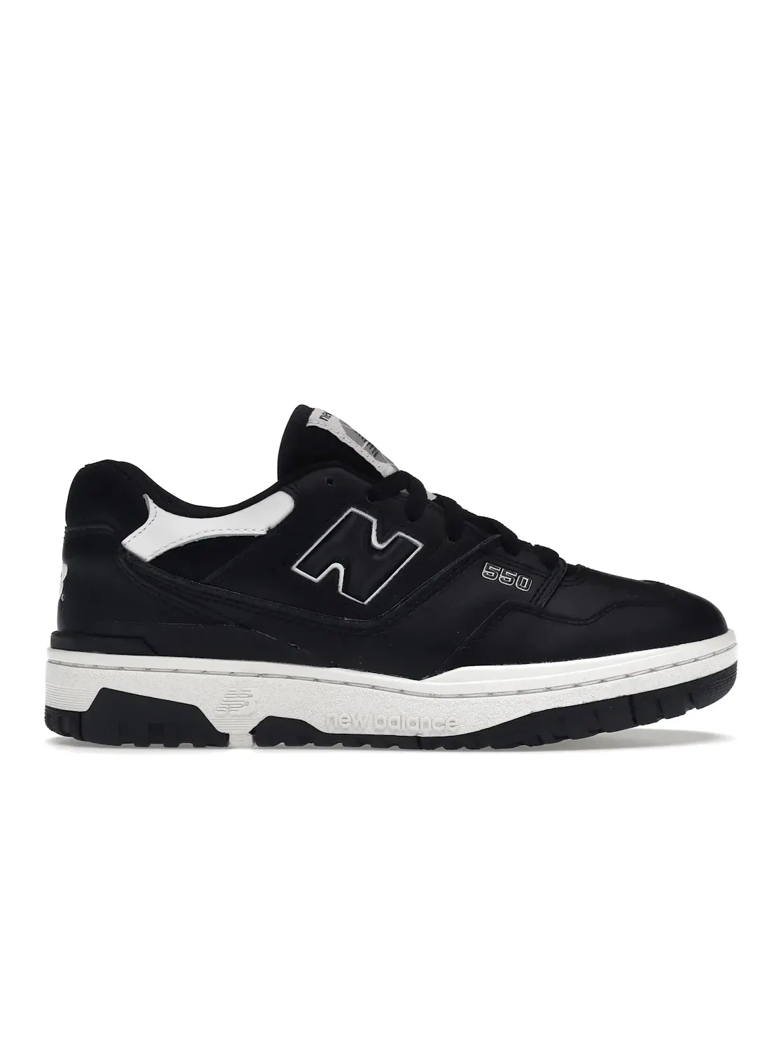 Мужские кроссовки с ретро-дизайном New Balance 550 — изображение 1 из 4, черный/белый