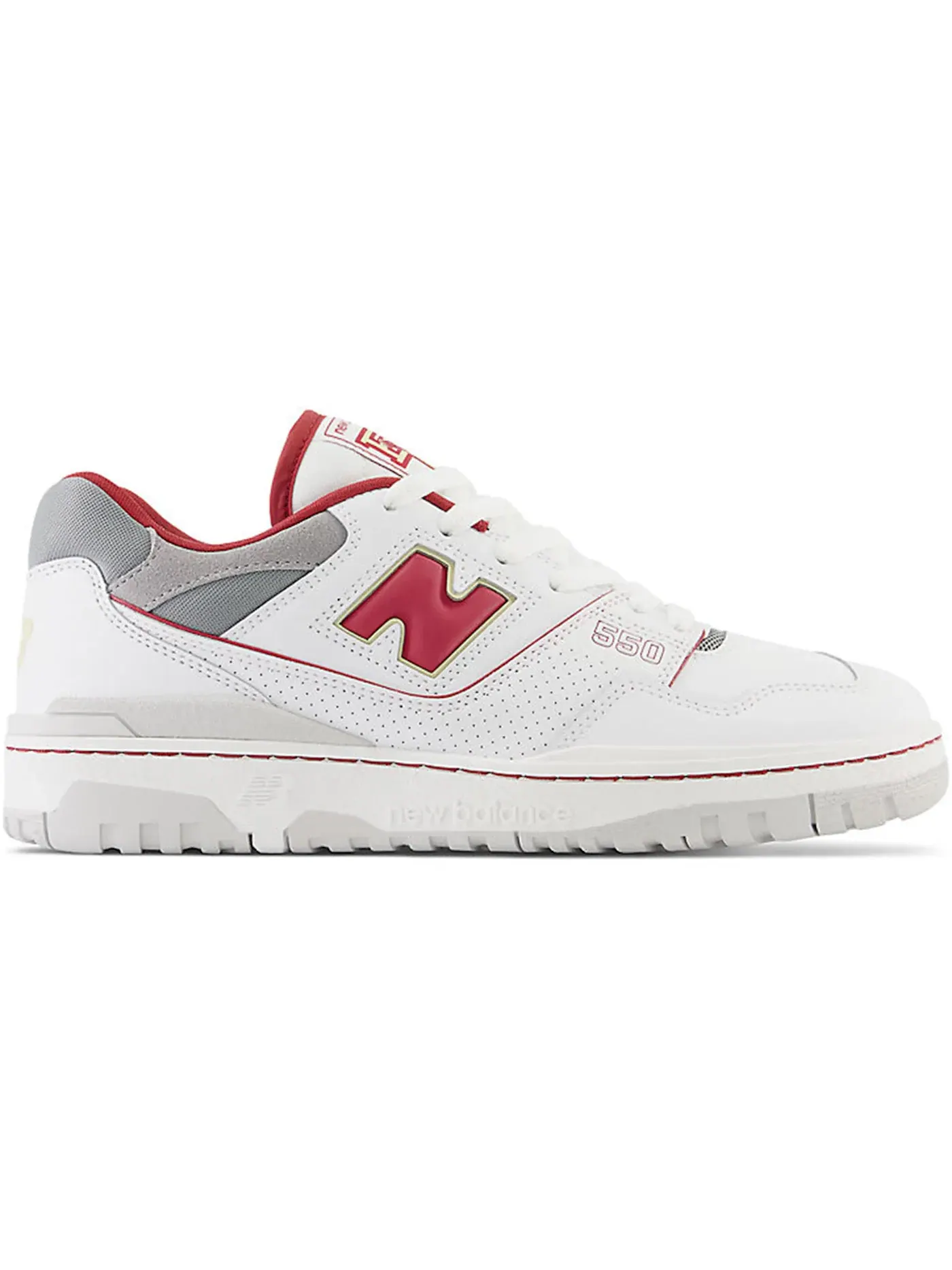Мужские кроссовки Lifestyle New Balance 550 — изображение 1 из 3, белый/серый/красный