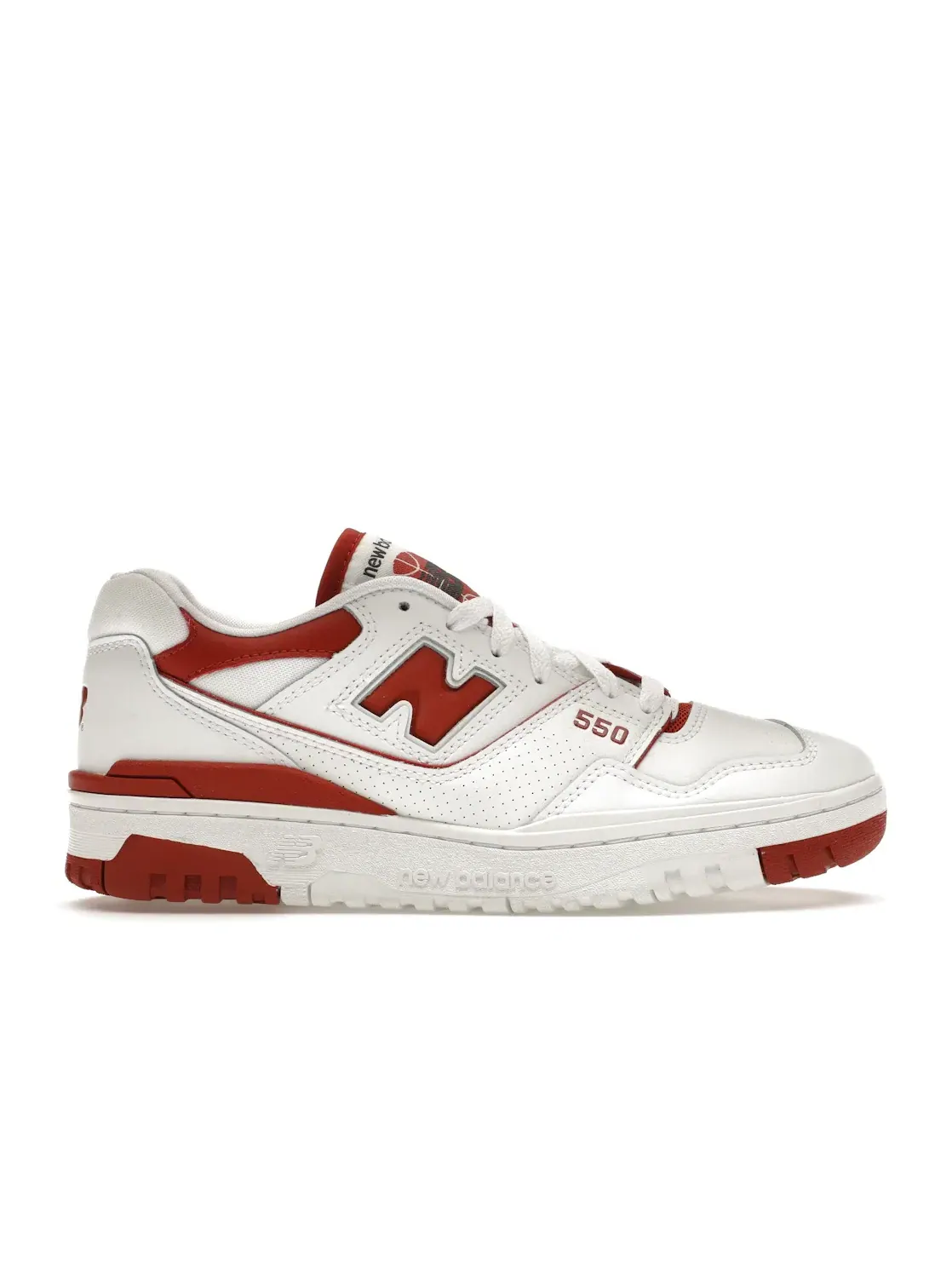 Женские кроссовки Lifestyle New Balance 550 — изображение 1 из 4, белый/красный
