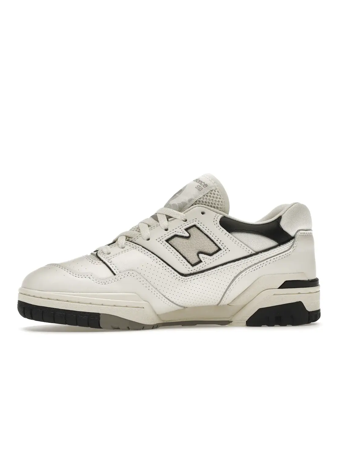 Мужские кроссовки с перфорированными накладками New Balance 550 — изображение 3 из 4, кремовый черный