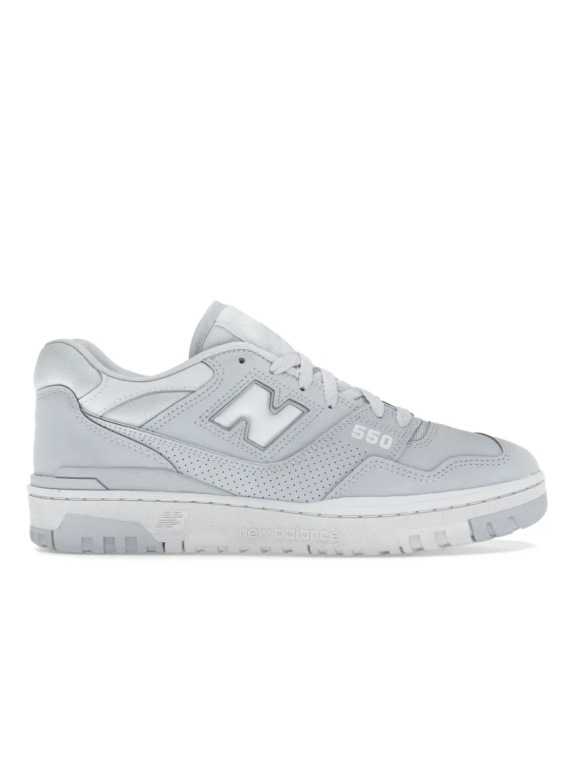 Мужские кроссовки кожаные New Balance 550 — изображение 1 из 4, серый