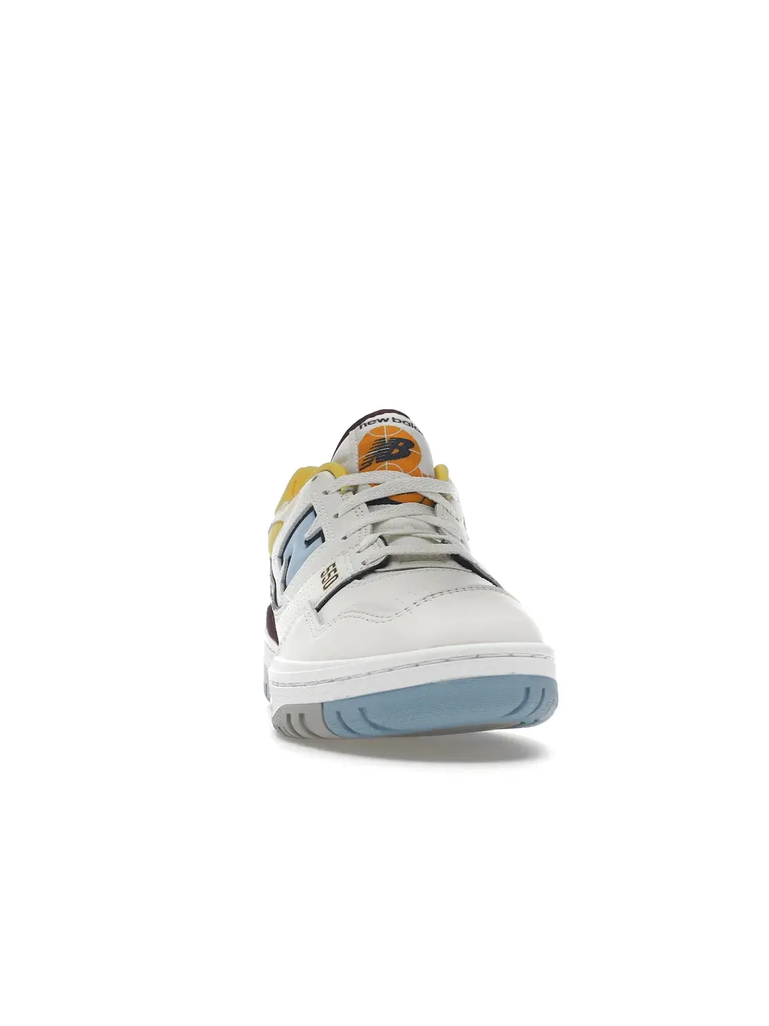 Мужские кроссовки Lifestyle с контрастными вставками New Balance 550 — изображение 2 из 3, белый/синий/желтый