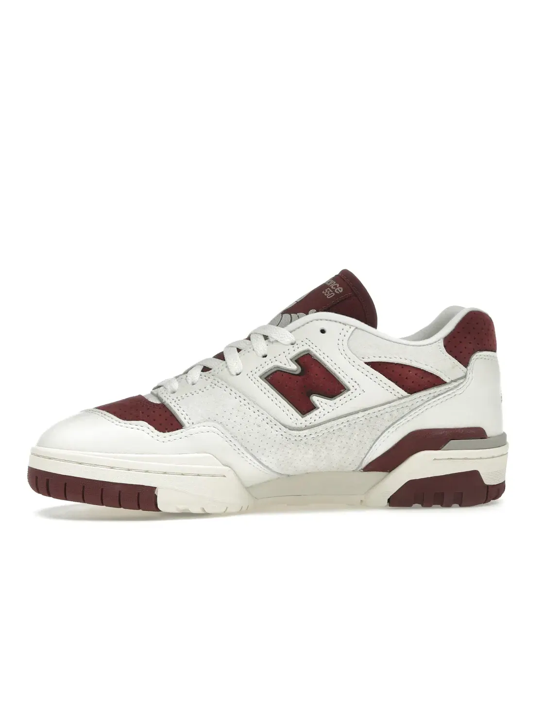 Мужские кроссовки Lifestyle New Balance 550, Sea Salt Classic Crimson — изображение 3 из 4