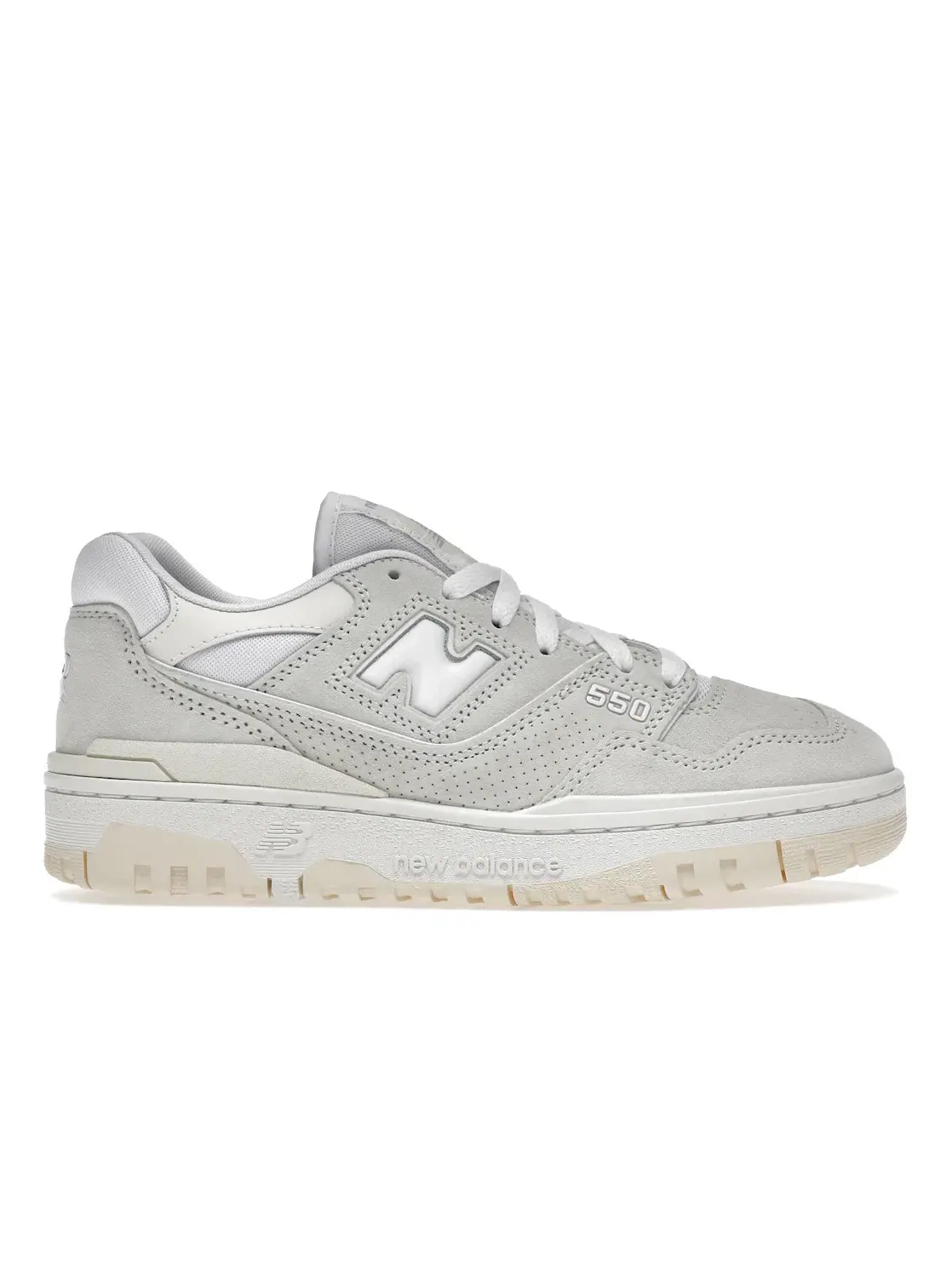 Женские кроссовки с кожаным верхом New Balance 550 — изображение 1 из 4, белый