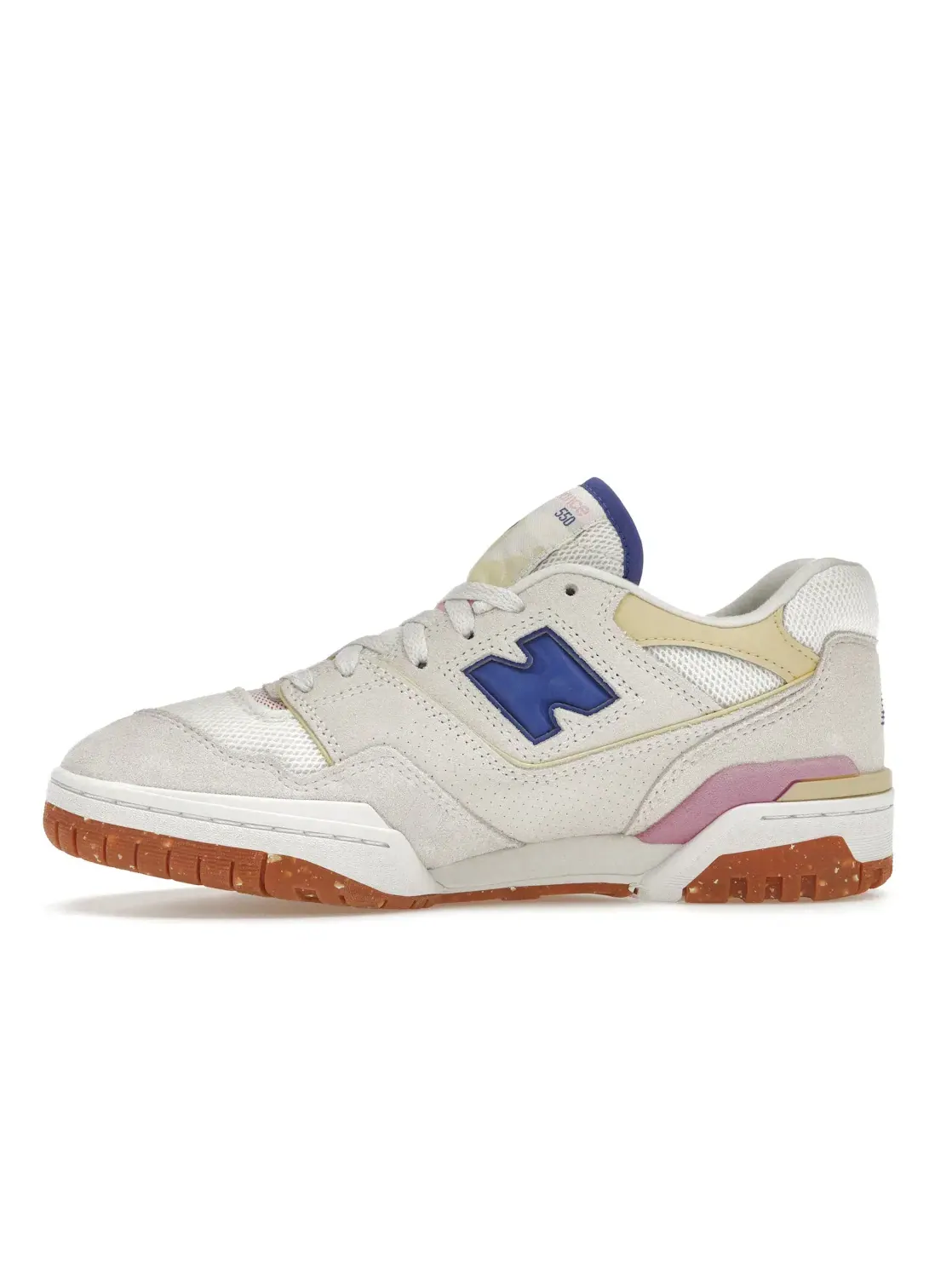 Женские кроссовки с кожаными и замшевыми вставками New Balance 550 — изображение 3 из 4, синий