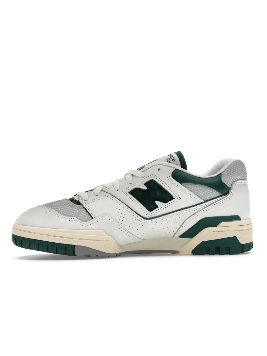 Мужские кроссовки с кожаным верхом New Balance 550 — изображение 3 из 4, зеленый