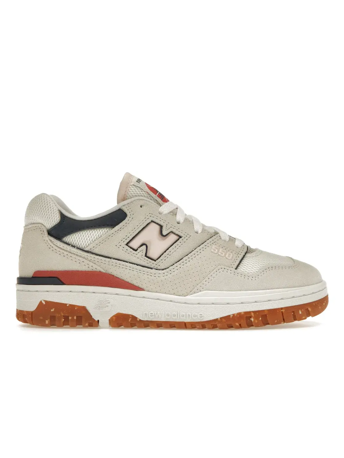Женские кроссовки кожаные New Balance 550 — изображение 1 из 4, розовый