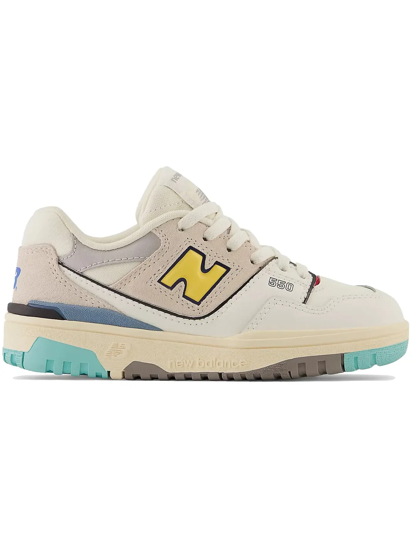 Детские кроссовки Lifestyle New Balance 550 — изображение 1 из 1, желтый кремовый белый