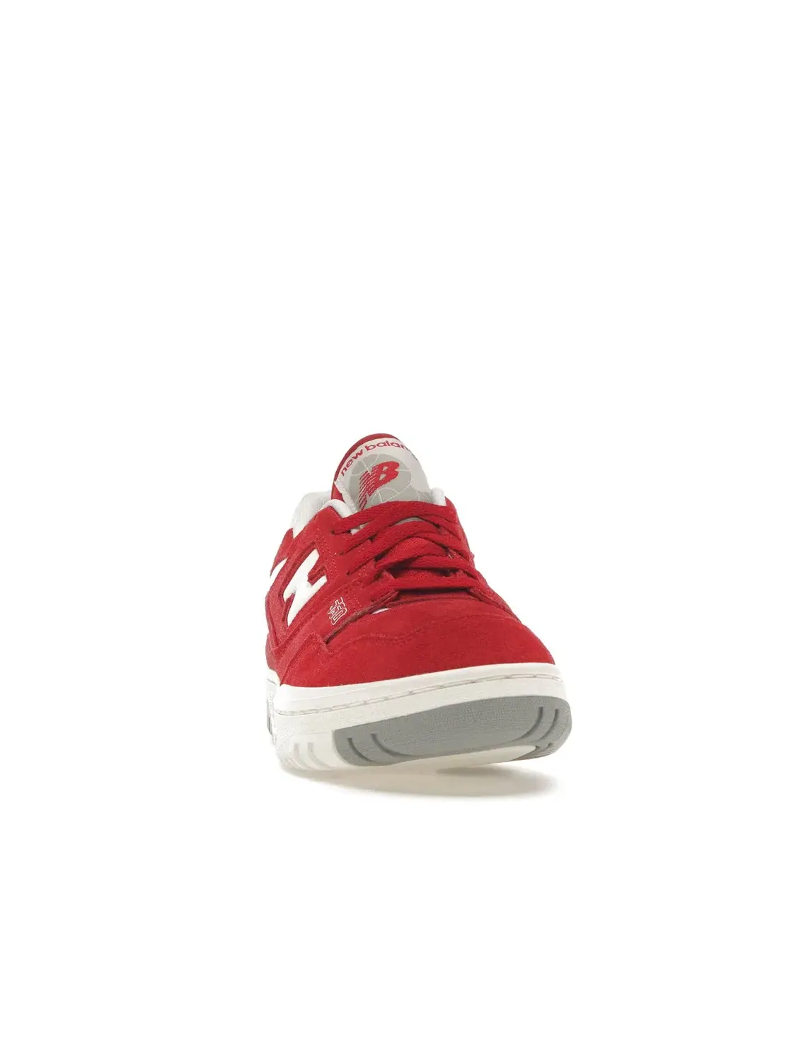 Мужские кроссовки замшевые New Balance 550 — изображение 2 из 4, красный/белый