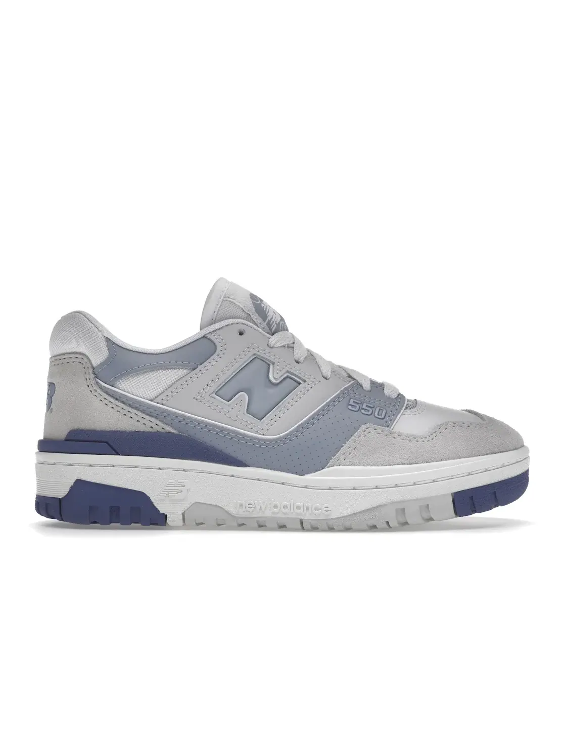 Женские кроссовки с перфорированной кожей New Balance 550 — изображение 1 из 4, синий